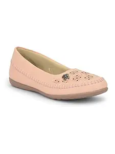 Liberty LPM-122 Women Fashion Ballerina Peach (6 UK)