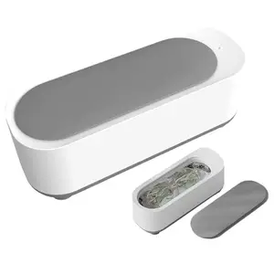 Ultrasonic Jewelry Cleaner Portable Professional Mini Household Ultrasonic Cleaning Machine for Jewelry, Eyeglasses, Watches, Rings, Retainer, Reusable Glass Drinking.(Pack of 1)