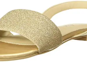 Aurelia Women's Gold Glitter Fashion Sandals-5 UK (38 EU) (20AUA9FW00021-021)