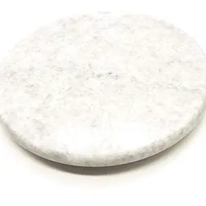 PARIJATA Marble Round Roti Maker with Anti-Skid Bottom (White, 10 Inches) Roti & Khakra Maker