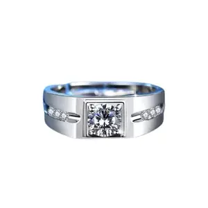 RIDIFA Adorable Sone Ki Ring Gold Ki Anguthi Boys Ring For Men डायमंड राउंड स्टोन रिंग Diamond Stone White Gold Ring For Men 24K Gold Pure सोने की अंगूठी पुरुष के लिए-RDF-004
