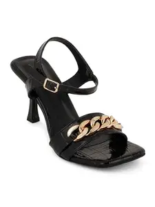 Elle Women Sandal,Black,UK-7