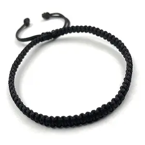 Jyokrish Handmade Adjustable Simple Black Silk Thread Anklet For Women | girls | Nazariya |Payal | Nazar Battu |Free Size |Single Leg| Workwear |Threadwork