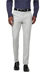 Peter England Men Mid Rise Neo-Slim Formal Trouser
