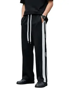 Mack Jonney Men’s Striped Track Pants | Side Stripe Design | Regular Fit | Casual & Athleisure Wear |Pack of 1-MMJ-53