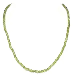 Rajasthan Gems Necklace Strand String Beaded Peridot Gem Stone Round Bead Unisex Gift D820