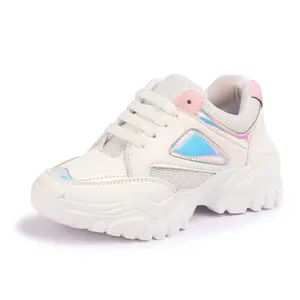 Denill Women Sports LACE UP Shoes (White) UK- 6