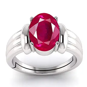 TODANI JEMS 13.25 Ratti Natural Certified Ruby Manik Gemstone Panchdhatu Ring for Men & Women