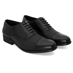 STANPHORD Men's Roam Black Formal Shoes_9 UK (TPRL 5052)