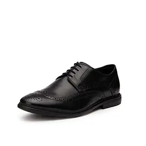 Clarks Men's Banbury Limit Black Leather Formal Shoes-10 UK (26132242)