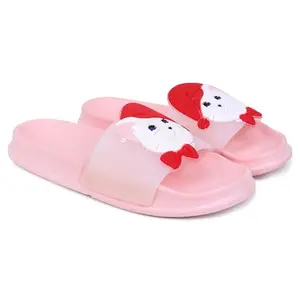 Pampy Angel HatCat Women's Flip Flops Slides Back Open Household Comfortable Slippers Pink,38 (Euro)
