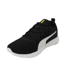 Puma Mens Softride Vital Eng Mesh Black-White-Lemon Meringue Running Shoe - 11 UK (31058101)