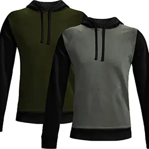 THE BLAZZE 0134 Men's Hooded T-Shirts for Men(XL,Combo_02)