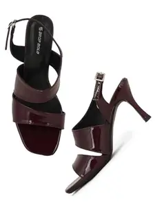 DROP BOLD | Elegant Stylish Comfortable Every Occasion Slim Heel Mules Sandals Square Toe Stilettos Heel For Women and Girl