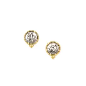 Shaya by Caratlane Janaru Earrings in Dual Plated 925 Silver for women