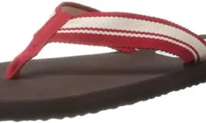 adidas Men's Brown and Red Mesh Flip Flops and House Slippers - 7 UK, (D70647)