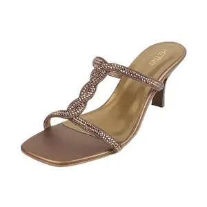 Metro Women Antic Gold High Heel Fashion/Partywear Sandal UK/7 EU/40 (35-949)