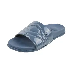 Mochi Womens Synthetic Blue Slippers (Size (5 UK (38 EU))