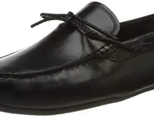Clarks Men's Black Leather Boat Shoes-11 UK (46 EU) (26149637)
