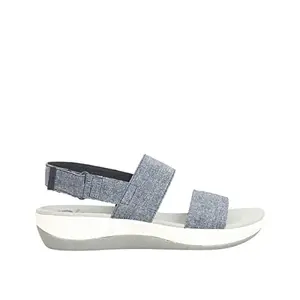 Clarks Women's Navy/White Fashion Sandals - 7 UK (41 EU) (26125405)