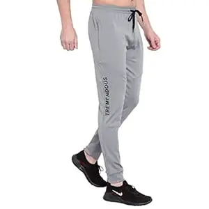 BLUE STAR SHARK Men's Slim Fit Track Pants – Joggers for Running, Gym, Sports, and Casual Wear | Multipurpose Activewear Lower for Men & Boys | Stylish Summer Trousers & Night Pants
