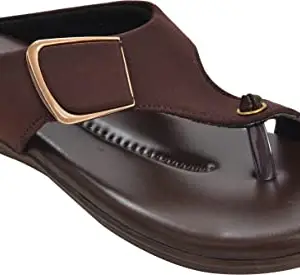 AJANTA Women Brown Outdoor Sandals-6 UK (39 EU) (CL0731)