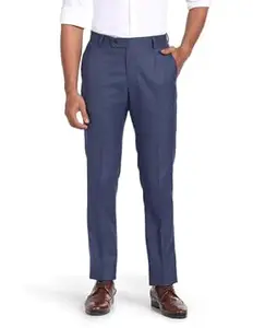 Arrow Men Regular fit Polyester SolidMid-Rise waistTrousers