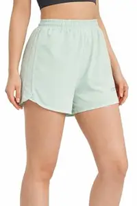 Epivu Women's Active Shorts, Elastic Waistband, Moisture Wicking, Quick Dry, Lightweight, Running Gym Yoga