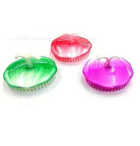 ZAUKY Portable Pocket Comb, Scalp Massager Multi Color Finger Comb Round Comb (MULTICOLOR) - Pack of 3