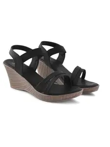 JM LOOKS Women's Elegant Wedge Sandals Comfortable Platform Design with Trendy Style for All-Day Sandal