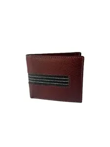 Shams Enterprise Leather Brown Wallet, for Men's