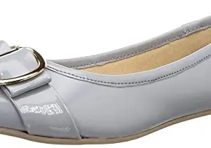 Carlton London Women's Grey Flat Sandal-3 Kids UK (CLL-5900)