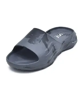 doubleu W8 Women Painted Comfortable Recovery Footwear (Do not Shrink) (CARBONE+BLACK,36)