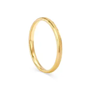Mia by Tanishq Milestone Marker Band 18KT Gold Couple Ring -Single Piece (504922FQFLAA002JA000002, 1.417)