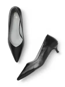 Marc Loire Women’s Kitten Heel Pump Shoes for Formal and Office Wear (Black I, UK Footwear Size System, Adult, Women, Numeric, Medium, 7)