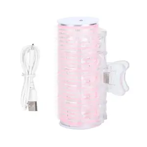 MAYCREATE® USB Heating Hair Roller for Women Instant Bangs Hair Curler for Women Girls Quick Ceramic Heated Rollers Hair Bangs Curling Portable Hair Styling Tool