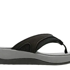 Clarks Women's Arla Marina Black Combi Sandal-6 Kids UK (26127650)