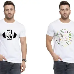 SST - Where Fashion Begins | DP-581 | Polyester Graphic Print T-Shirt | for Men & Boy | Pack of 2