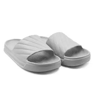 PUMPA EXTRA SOFT Men's CASSIC Sliders/ BELOTNA Slippers with Cushion FootBed for Adult| Comfortable & Light Weight | Stylish & Anti-Skid| Waterproof & Everyday Flip Flops for Gents/Boys SERBIA (LIGHT GREY, UK Footwear Size System, Adult, Men, Numeric, Medium, 11)
