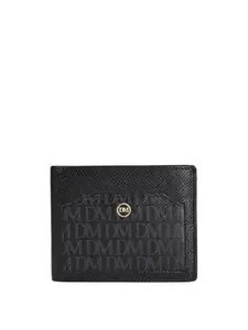 Da Milano Genuine Leather Black Bifold Mens Wallet with Multicard Slot (10051F)