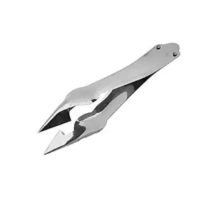 AKRIZA AKRIZA 2pcs Pineapple Eye Peeler Knife Stainless Steel Pineapple Seed Remover Clip Kitchen Tool (Silver)