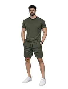 Mack Jonney Men's Polyester Lycra Tracksuit | Lightweight Sports & Gym Wear | Comfortable Running & Training Track Suit for Men-MJ-185
