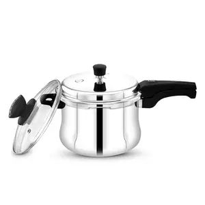 MAXIMA Sumo Plus Belly Triply Stainless Steel Pressure Cooker | Induction Base Stainless Steel Pressure Cooker