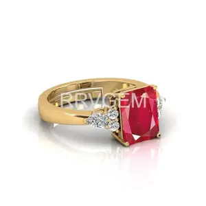 MBVGEMS Natural Ruby RING 5.00 Ratti Handcrafted Finger Ring With Beautifull Stone Men & Women Jewellery Collectible LAB - CERTIFIED