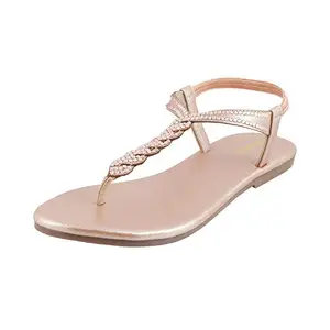 Mochi Womens Synthetic Chikoo Sandals (Size (4 UK (37 EU))