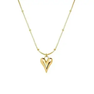 Anti tarnish gold necklace pendant for women and girls| Heart locket stainless steel neck chain| best idea for gifts|