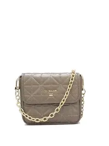 Da Milano Sling Leather Wallet for Women - Bronze