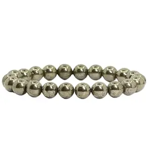 DaneGems Fabulous Golden Pyrite Bracelet Original Certified पायराइट ब्रेसलेट Superb Pairaide Stone Bracelet Pairait Crystal Stone Bracelet Pyrite Bracelet Pairight Stone Bracelet For Puja Purpose