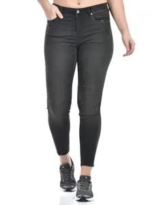 Numero Uno Womens Black Ultra Skinny High Rise Sustainable Jeans