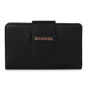 Belwaba Faux Leather Black Women's Wallet